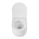 BELBAGNO Soft Унитаз подвесной безободковый со смывом "Торнадо", с сиденьем дюропласт soft close, белый BB084CH-TOR/SC - фото 275561
