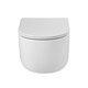 BELBAGNO Soft Унитаз подвесной безободковый со смывом "Торнадо", с сиденьем дюропласт soft close, белый BB084CH-TOR/SC - фото 275562