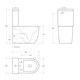 BELBAGNO Sfera-R Чаша унитаза безободкового с сиденьем дюропласт soft close P-trap, белый BB2141CPR/SC - фото 275567