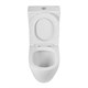 BELBAGNO Sfera-R Чаша унитаза безободкового с сиденьем дюропласт soft close P-trap, белый BB2141CPR/SC - фото 275568