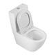BELBAGNO Sfera-R Чаша унитаза безободкового с сиденьем дюропласт soft close P-trap, белый BB2141CPR/SC - фото 275572