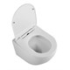 BELBAGNO Uno Унитаз подвесной безободковый с сиденьем дюропласт soft close, белый BB7306CHR/SC - фото 275575