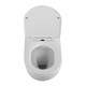 BELBAGNO Uno Унитаз подвесной безободковый с сиденьем дюропласт soft close, белый BB7306CHR/SC - фото 275576