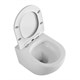 BELBAGNO Uno Унитаз подвесной безободковый с сиденьем дюропласт soft close, белый BB7306CHR/SC - фото 275578