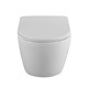 BELBAGNO Uno Унитаз подвесной безободковый с сиденьем дюропласт soft close, белый BB7306CHR/SC - фото 275581