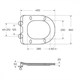 BELBAGNO Uno Унитаз подвесной безободковый с сиденьем дюропласт soft close, белый BB7306CHR/SC - фото 275583
