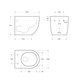 BELBAGNO Uno Унитаз подвесной безободковый с сиденьем дюропласт soft close, белый BB7306CHR/SC - фото 275584