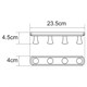 WASSERKRAFT K-1074NICKEL Кронштейн настенный, никель WASSERKRAFT 1074N - фото 275877