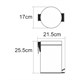 WASSERKRAFT K-633WHITE Ведро 3L, белый WASSERKRAFT 633W - фото 275886