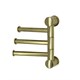 WASSERKRAFT K-1053BRUSHED GOLD Держатель полотенец тройной, золото WASSERKRAFT 1053BG - фото 276004