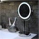 WASSERKRAFT K-1005 Зеркало с LED-подсветкой двухстороннее, стандартное и с 3-х кратным увеличением, хром WASSERKRAFT 1005 - фото 276254