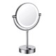 WASSERKRAFT K-1005 Зеркало с LED-подсветкой двухстороннее, стандартное и с 3-х кратным увеличением, хром WASSERKRAFT 1005 - фото 276257