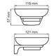 WASSERKRAFT Glan K-5129 Мыльница, черный WASSERKRAFT 5129 - фото 276360