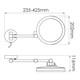 WASSERKRAFT K-1004 Зеркало с LED-подсветкой, 3-х кратным увеличением, хром WASSERKRAFT 1004 - фото 276393