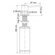 WASSERKRAFT K-1599 Встраиваемый дозатор для мыла, никель WASSERKRAFT 1599 - фото 276402