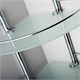 WASSERKRAFT K-3122 Полка стеклянная двойная, хром WASSERKRAFT 3122 - фото 276422