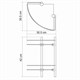 WASSERKRAFT K-3122 Полка стеклянная двойная, хром WASSERKRAFT 3122 - фото 276424