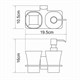 WASSERKRAFT Leine K-5089 Держатель стакана и дозатора, хром WASSERKRAFT 5089 - фото 276468