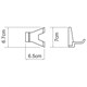 WASSERKRAFT Lopau K-6023D Крючок двойной, хром WASSERKRAFT 6023D - фото 276508