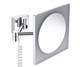 WASSERKRAFT K-1008 Зеркало с LED-подсветкой, 3-х кратным увеличением, хром WASSERKRAFT 1008 - фото 276573