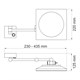 WASSERKRAFT K-1008 Зеркало с LED-подсветкой, 3-х кратным увеличением, хром WASSERKRAFT 1008 - фото 276577