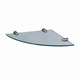 WASSERKRAFT K-533 Полка  стеклянная угловая, хром WASSERKRAFT 533 - фото 276581