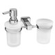 WASSERKRAFT Lippe K-6589 Держатель стакана и дозатора, хром WASSERKRAFT 6589 - фото 276659