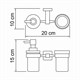 WASSERKRAFT Lippe K-6589 Держатель стакана и дозатора, хром WASSERKRAFT 6589 - фото 276660