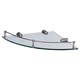 WASSERKRAFT K-544 Полка стеклянная угловая, хром WASSERKRAFT 544 - фото 276807