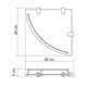 WASSERKRAFT K-544 Полка стеклянная угловая, хром WASSERKRAFT 544 - фото 276808