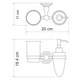 WASSERKRAFT Ammer K-7089 Держатель стакана и дозатора, никель WASSERKRAFT 7089 - фото 277043