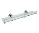 WASSERKRAFT Rhein K-6244 Полка стеклянная с бортиком, хром WASSERKRAFT 6244 - фото 277129