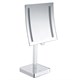 WASSERKRAFT K-1007 Зеркало с LED-подсветкой, 3-х кратным увеличением, хром WASSERKRAFT 1007 - фото 277187