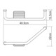 WASSERKRAFT K-1077Left Поручень для ванны, хром WASSERKRAFT 1077L - фото 277309