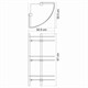 WASSERKRAFT K-3133 Полка стеклянная тройная, хром WASSERKRAFT 3133 - фото 277322