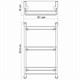 WASSERKRAFT K-2033 Полка стеклянная тройная, хром WASSERKRAFT 2033 - фото 277497