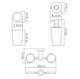 WASSERKRAFT K-28289 Держатель стакана и дозатора, хром WASSERKRAFT 28289 - фото 277564