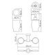 WASSERKRAFT K-24289 Держатель стакана и дозатора, хром WASSERKRAFT 24289 - фото 277587