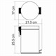 WASSERKRAFT K-633 Ведро 3L, хром WASSERKRAFT 633 - фото 277609