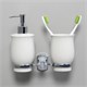 WASSERKRAFT K-24189 Держатель стакана и дозатора, хром WASSERKRAFT 24189 - фото 277648