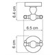 WASSERKRAFT Nau K-7723D Крючок двойной, хром WASSERKRAFT 7723D - фото 277733