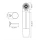 WASSERKRAFT K-28127 Щетка для унитаза подвесная, хром WASSERKRAFT 28127 - фото 277859