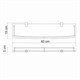 WASSERKRAFT K-555 Полка стеклянная, хром WASSERKRAFT 555 - фото 277977