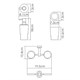 WASSERKRAFT K-28189 Держатель стакана и дозатора, хром WASSERKRAFT 28189 - фото 277997
