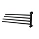 WASSERKRAFT K-1034BLACK Держатель полотенец четверной, черный WASSERKRAFT 1034B - фото 278030