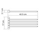 WASSERKRAFT K-1034BLACK Держатель полотенец четверной, черный WASSERKRAFT 1034B - фото 278031
