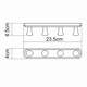 WASSERKRAFT K-1074BLACK Кронштейн настенный, черный WASSERKRAFT 1074B - фото 278034