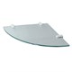 WASSERKRAFT K-533WHITE Полка  стеклянная угловая, белый WASSERKRAFT 533W - фото 278111