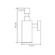 WASSERKRAFT K-1399WHITE Дозатор для жидкого мыла, антивандальный, белый WASSERKRAFT 1399W - фото 278131