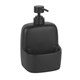 WASSERKRAFT K-8499BLACK Дозатор с емкостью для губки, черный WASSERKRAFT 8499BLACK - фото 278133